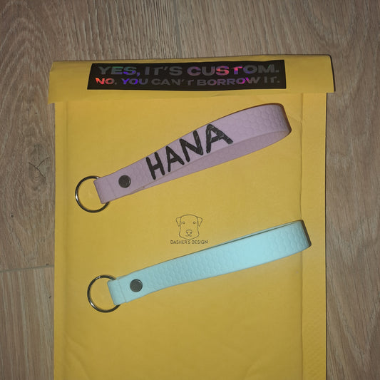 Costum text keychain